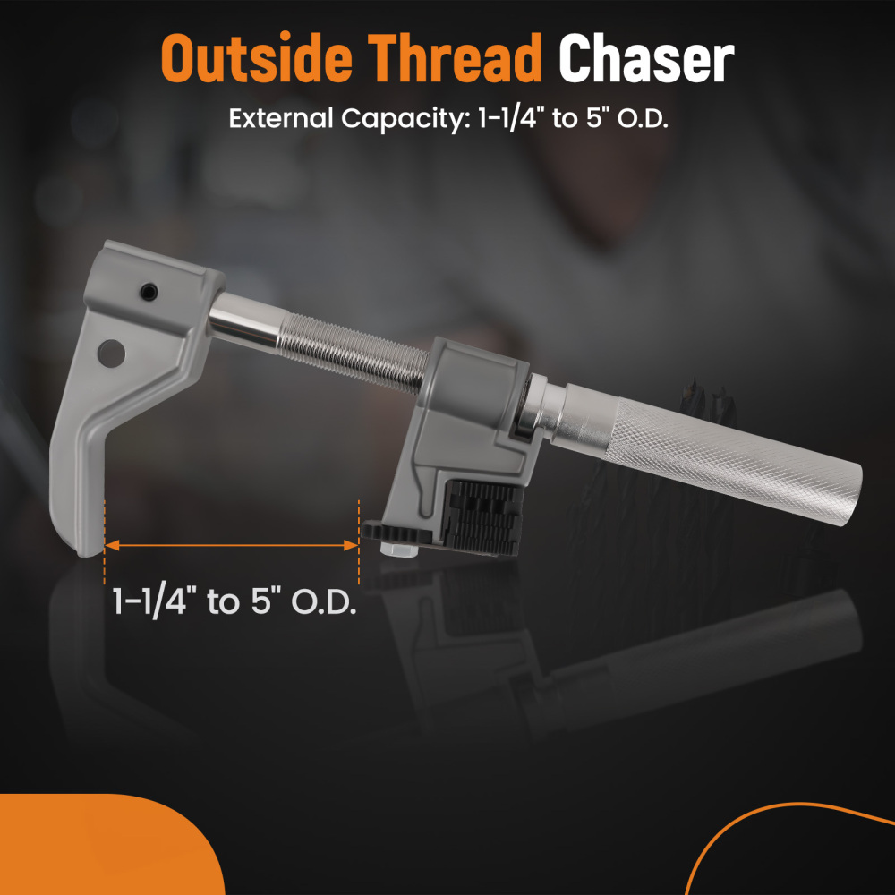 Universal Outside Thread Chaser External Repair Tool 7402 for 1-1/4” to 5” O.D.