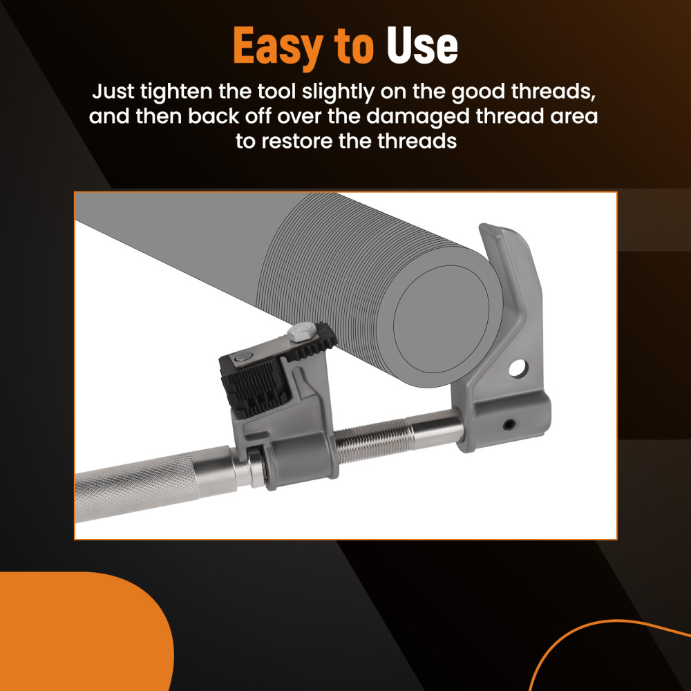 Universal Outside Thread Chaser External Repair Tool 7402 for 1-1/4” to 5” O.D.