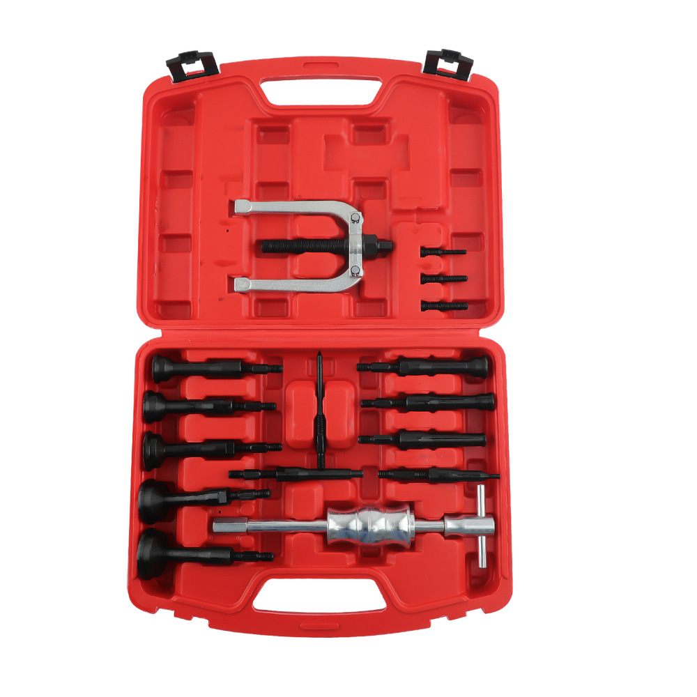 16pcs Inner Bearing Extractor Blind Remover Bushes Puller Slide Hammer Tool Kit