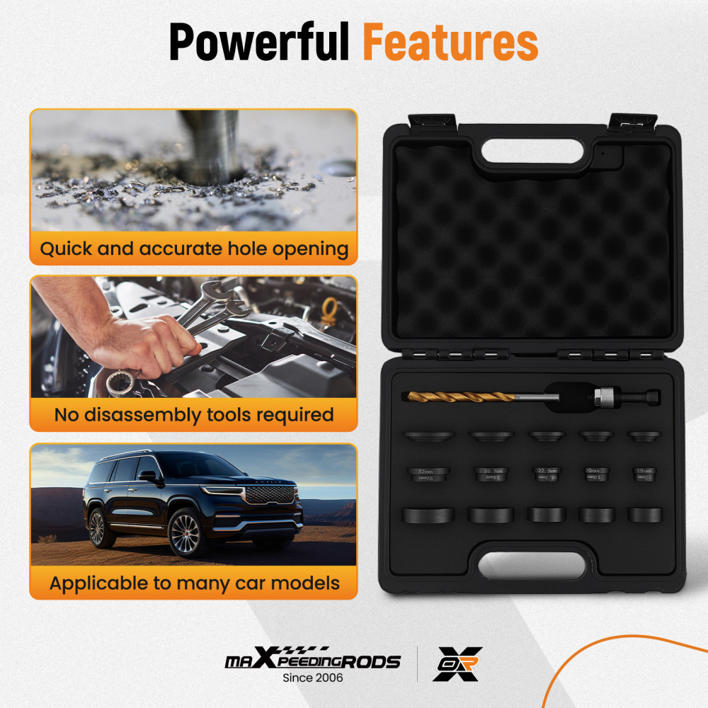 Frese a Tazza Regolabili 17-32mm for Installazione Sensori Auto Paraurti