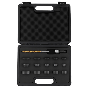 17pc Parking Sensor Hole Cutter Maker Tool Set for Vehicle Bumper Steel Kit