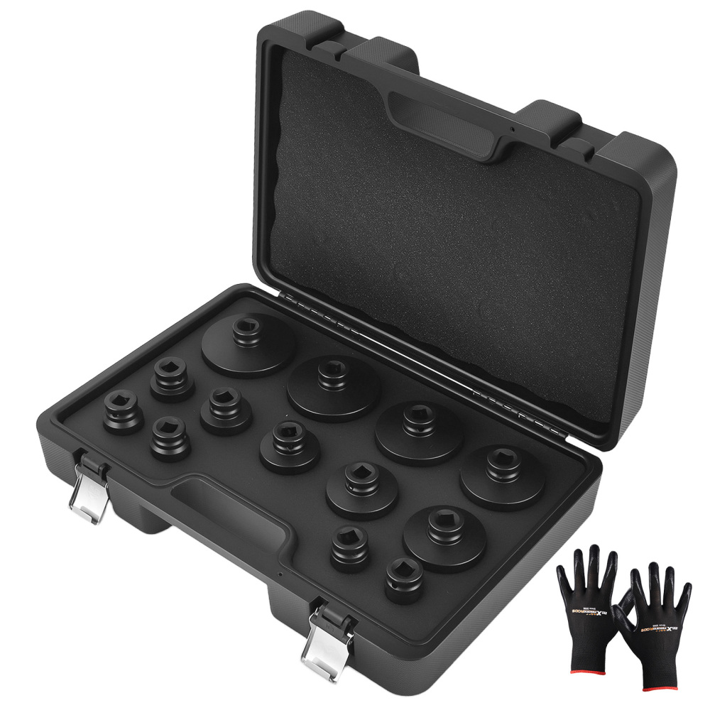 13PC Special Socket Set For Grooved Nuts Internal Teeth 18-80mm 1/2DR Lock Nuts