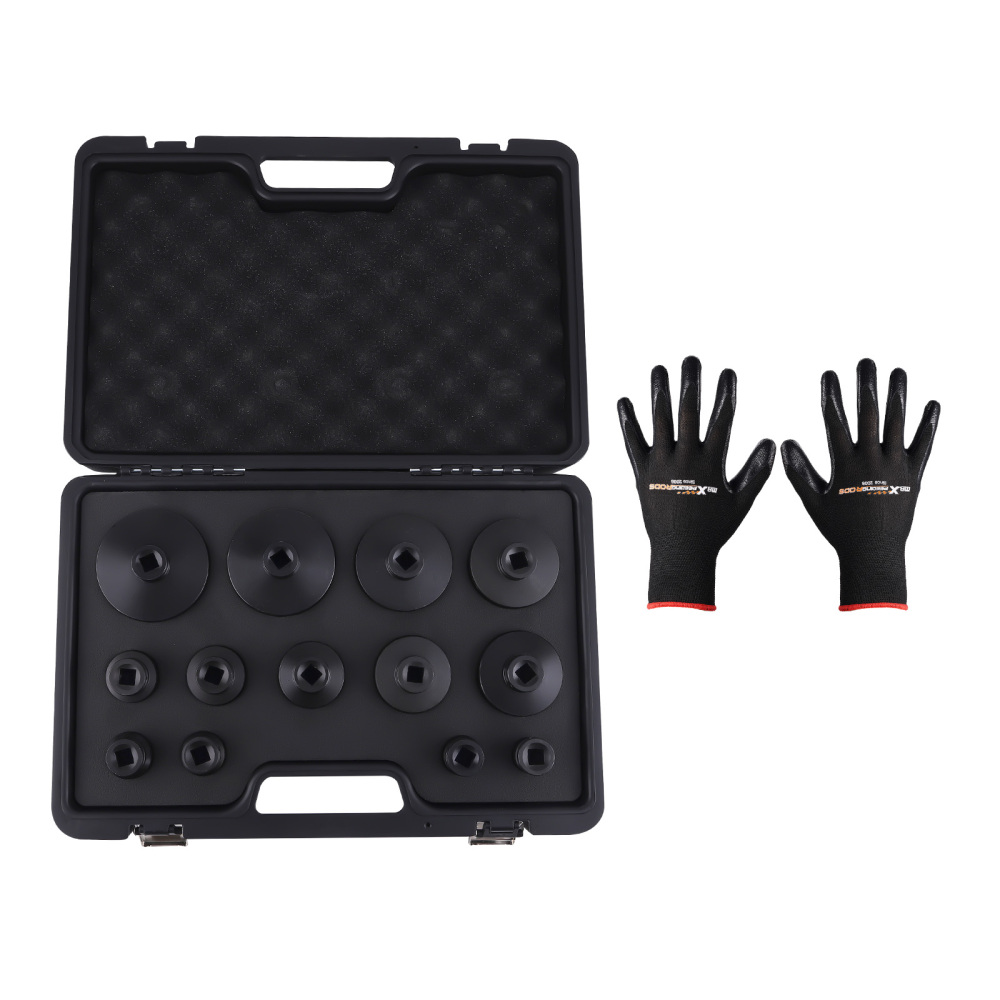 13PC Special Socket Set For Grooved Nuts Internal Teeth 18-80mm 1/2DR Lock Nuts