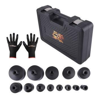 13PC Special Socket Set For Grooved Nuts Internal Teeth 18-80mm 1/2DR Lock Nuts