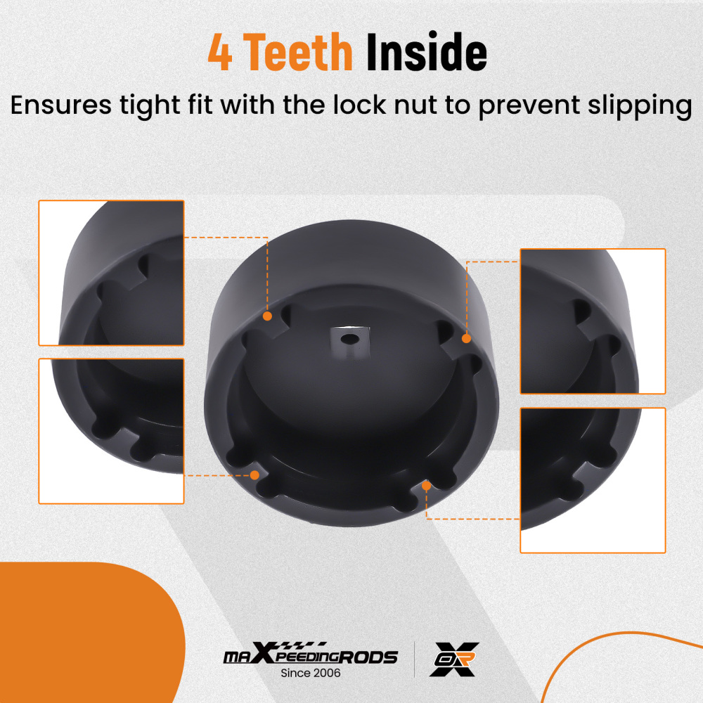 13PC Special Socket Set For Grooved Nuts Internal Teeth 18-80mm 1/2DR Lock Nuts