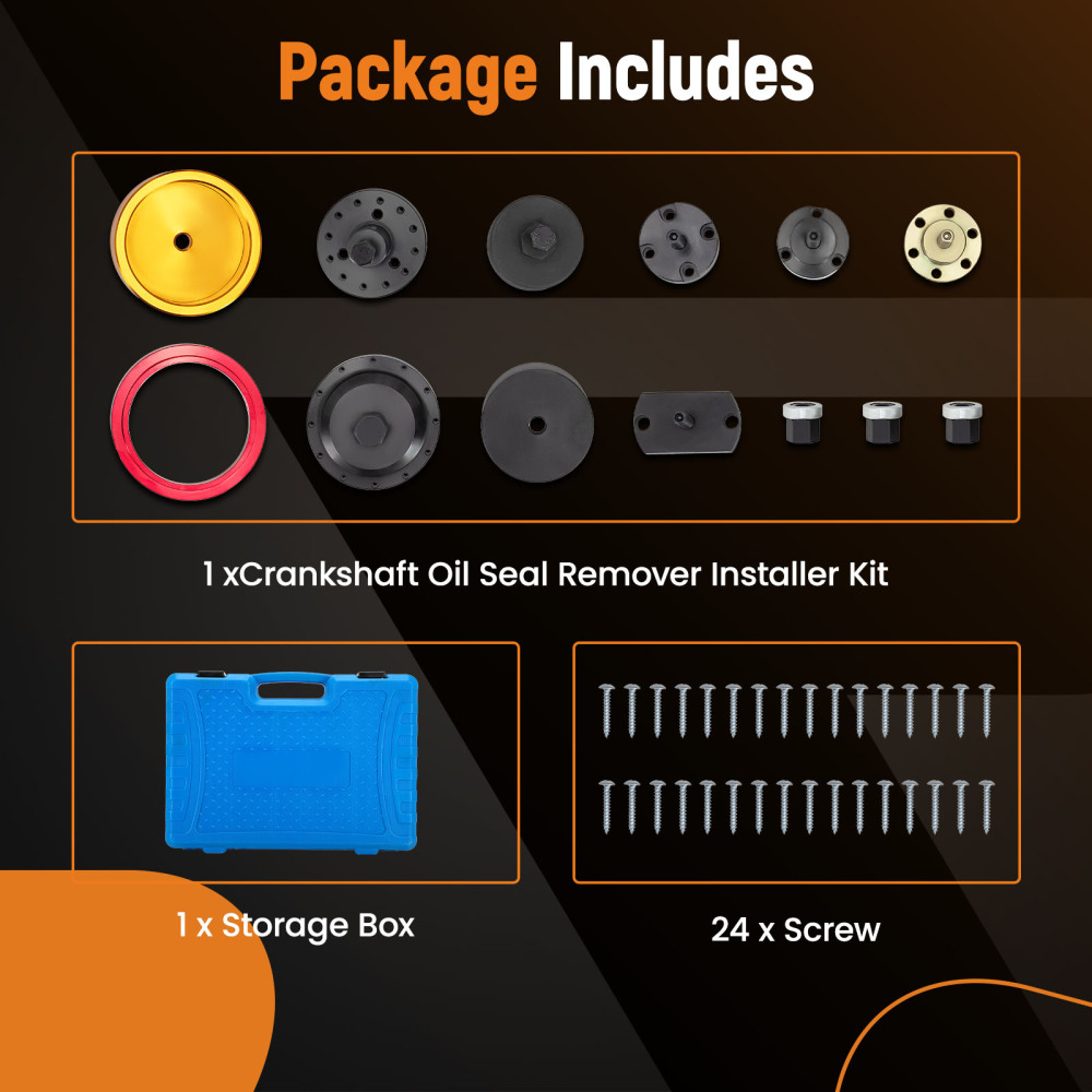 Crankshaft Front Rear Oil Seal Remover Installer compatible for BMW N40 N42 N45 N52 N53 N54