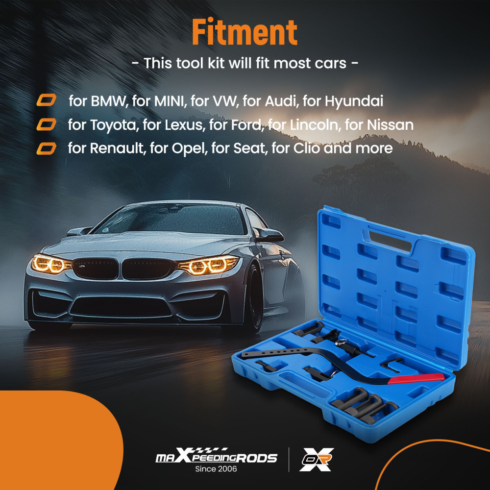 2112 Valve Spring Compressor Kit RemoverInstaller Disassembling Tool compatible for BMW