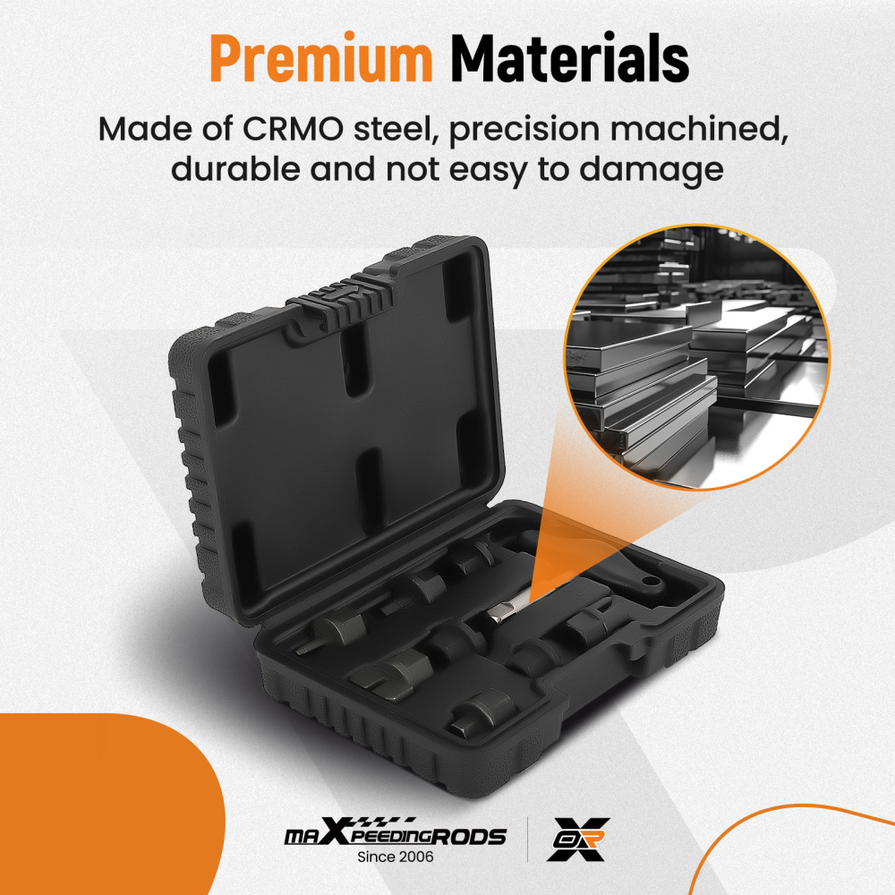 9pcs Oil Drain Plug Wrench Drain Plug Removal Kit compatible for Audi VW Ford