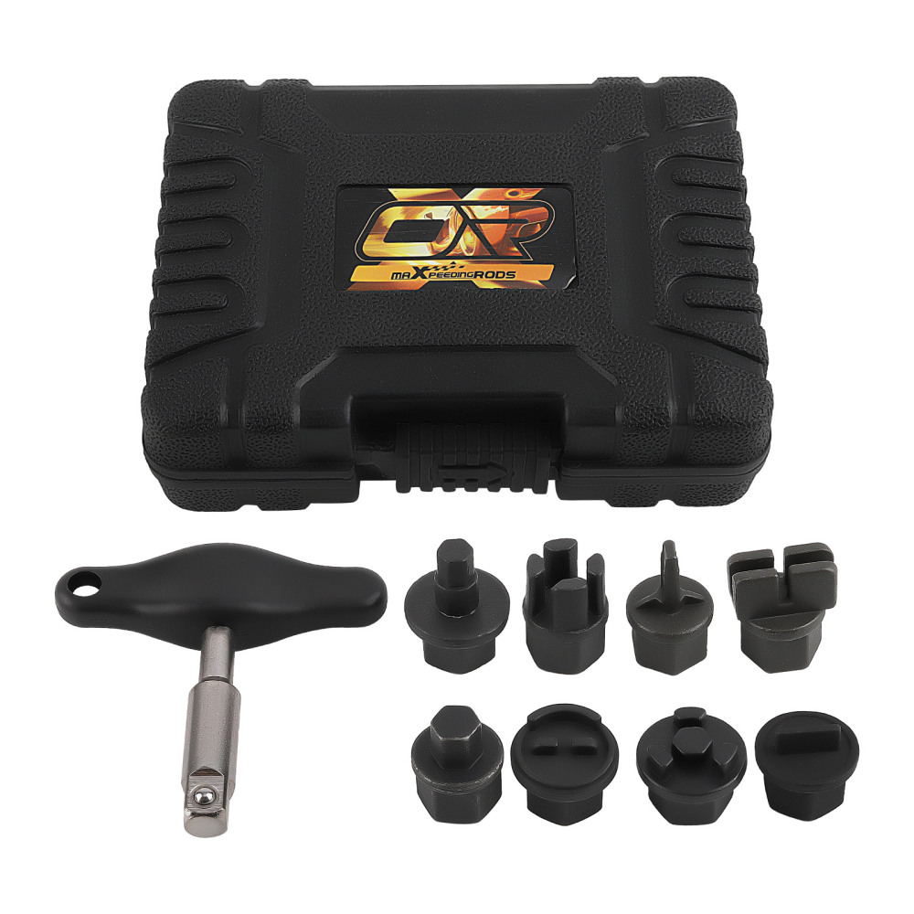 9pcs Oil Drain Plug Wrench Drain Plug Removal Kit compatible for Audi VW Ford