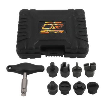 9pcs Oil Drain Plug Wrench Drain Plug Removal Kit compatible for Audi VW Ford