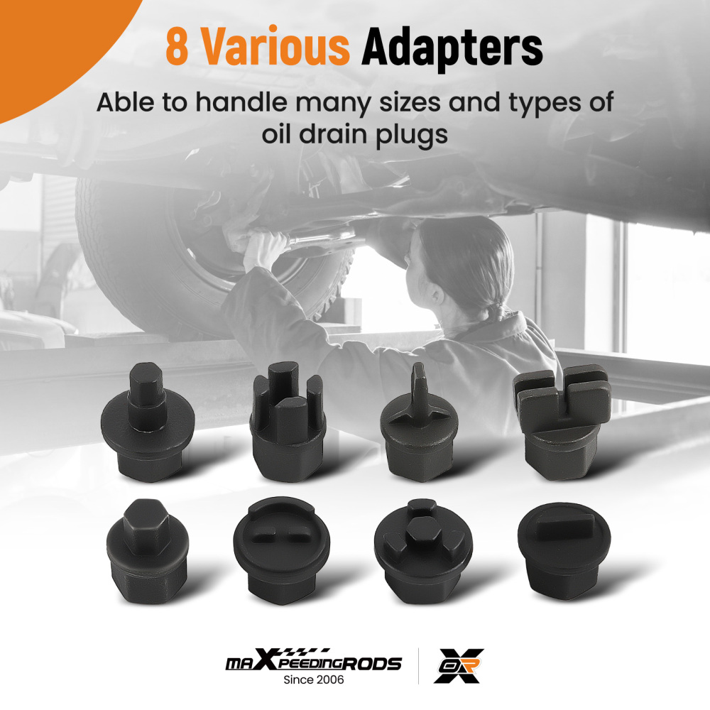 9pcs Oil Drain Plug Wrench Drain Plug Removal Kit compatible for Audi VW Ford