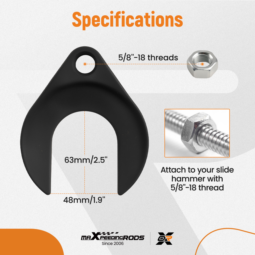 Front Wheel Drive Axle Removal Tool + Nut CV Joint Puller Slide Hammer Adapter