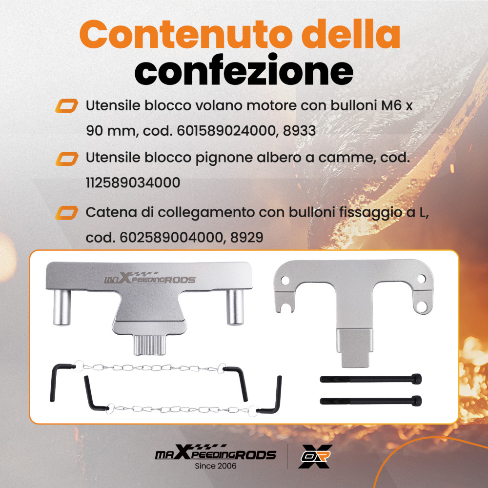Kit Bloccaggio Albero compatibile per Mercedes CLK E S SL 1.8-6.0L 601589024000 8933