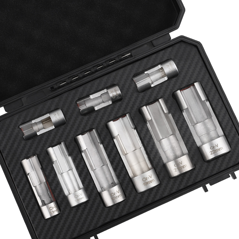 9PCS Strut Nut Socket Diesel Injector Fuel Line Socket Wrench Set 10-22mm