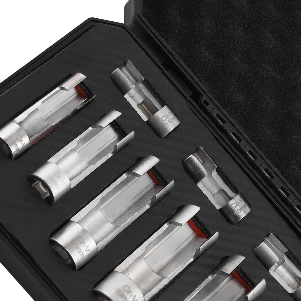 9PCS Strut Nut Socket Diesel Injector Fuel Line Socket Wrench Set 10-22mm