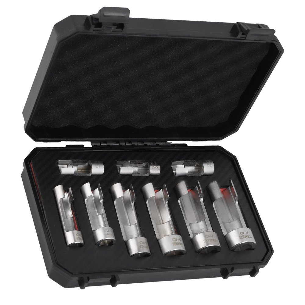 9PCS Strut Nut Socket Diesel Injector Fuel Line Socket Wrench Set 10-22mm