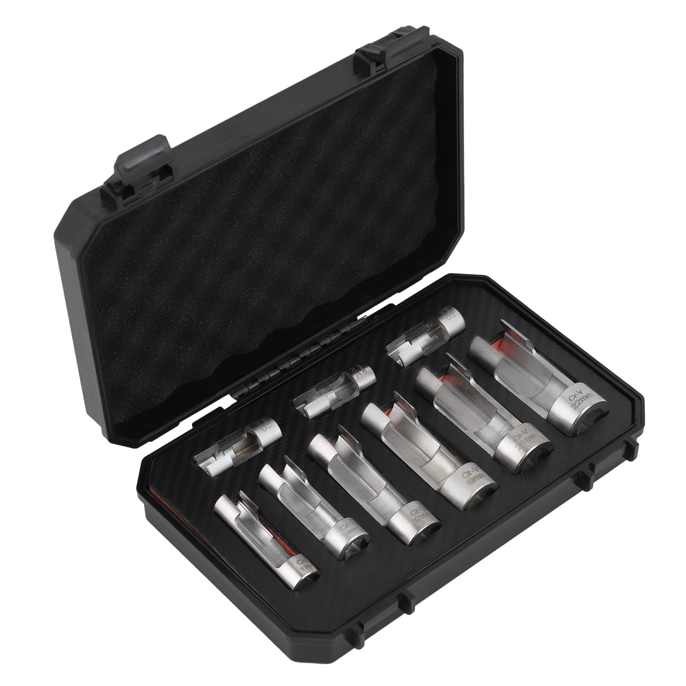 9PCS Strut Nut Socket Diesel Injector Fuel Line Socket Wrench Set 10-22mm
