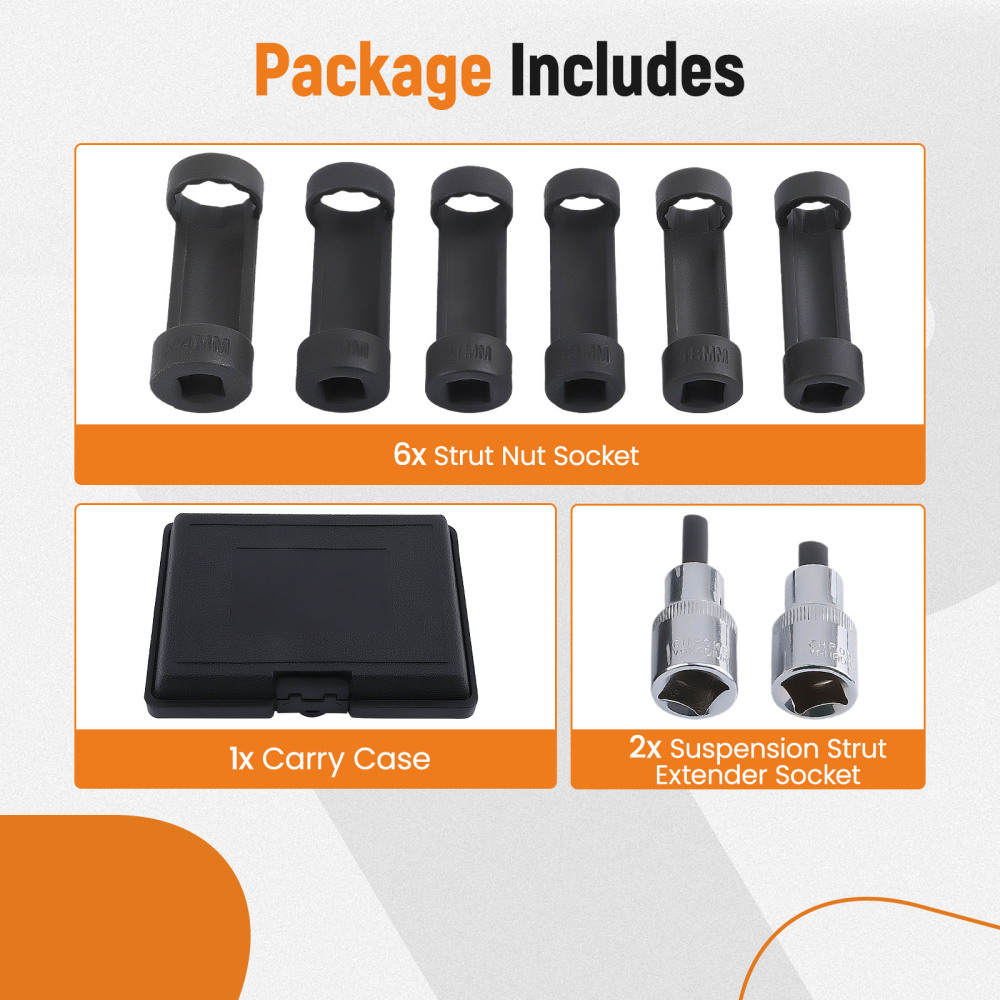 Universal Suspension Strut Spreader Shock Absorber Removal Tool Strut Nut Socket