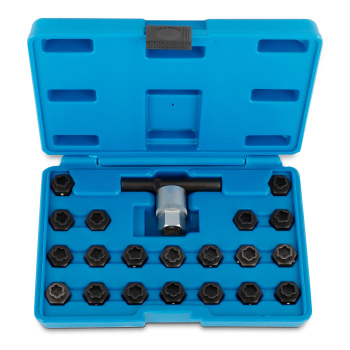 22 Pack Locking Lug Nut Removal Key Wheel Lock Removal Toolfor compatible for BMW Universal
