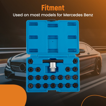 22 Pack Locking Lug Nut Removal Key Wheel Lock Removal Toolfor compatible for BMW Universal