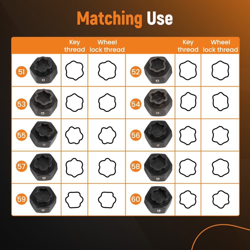 22 Pack Locking Lug Nut Removal Key Wheel Lock Removal Toolfor compatible for BMW Universal