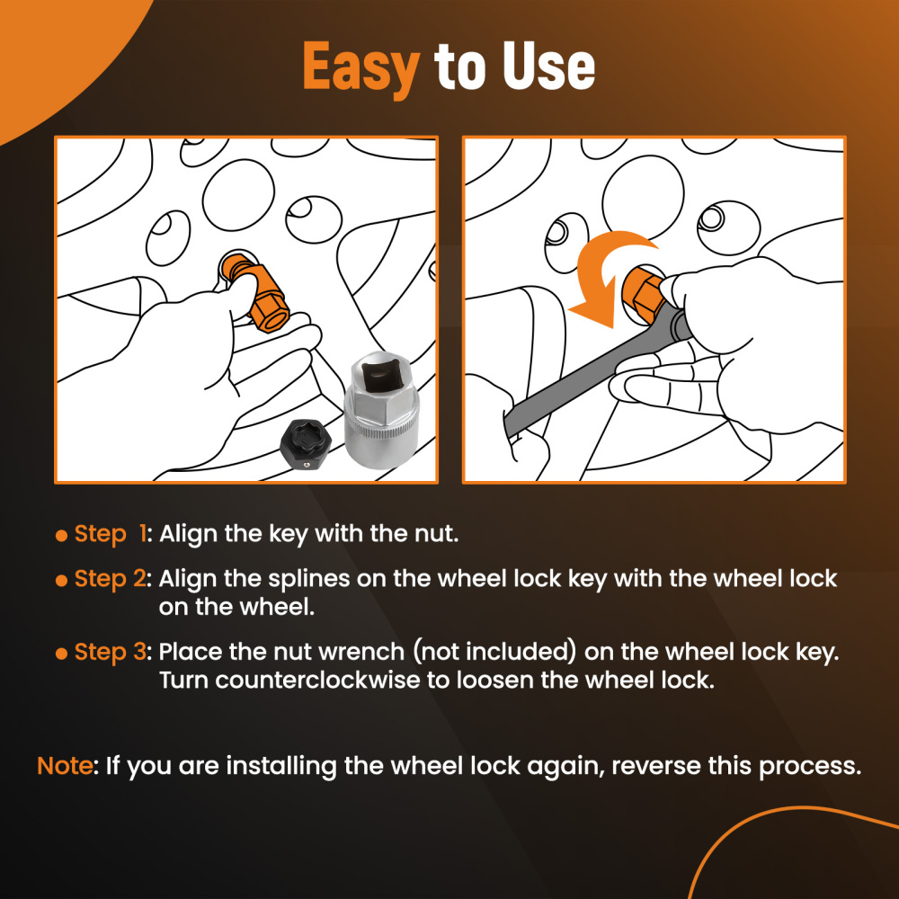 22 Pack Locking Lug Nut Removal Key Wheel Lock Removal Toolfor compatible for BMW Universal