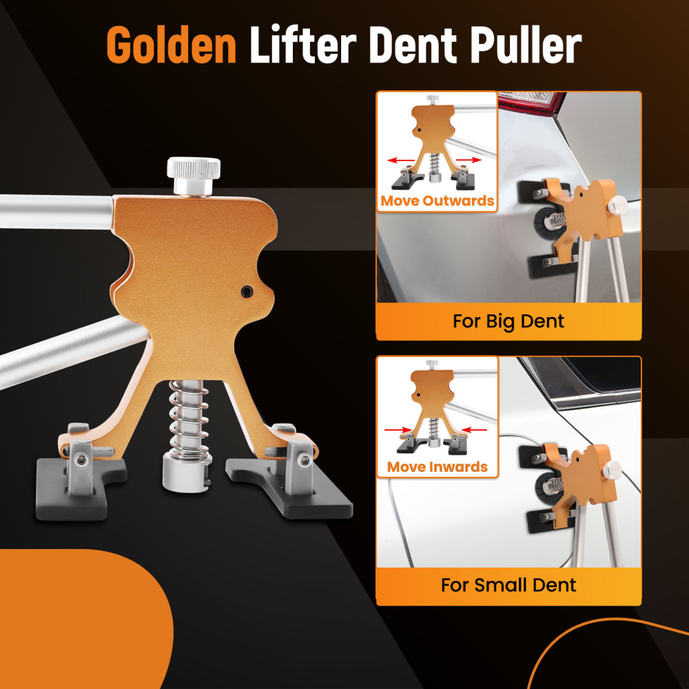 Auto Body Dent Repair Kit Car Dent Puller with Golden Dent Puller for Auto Body