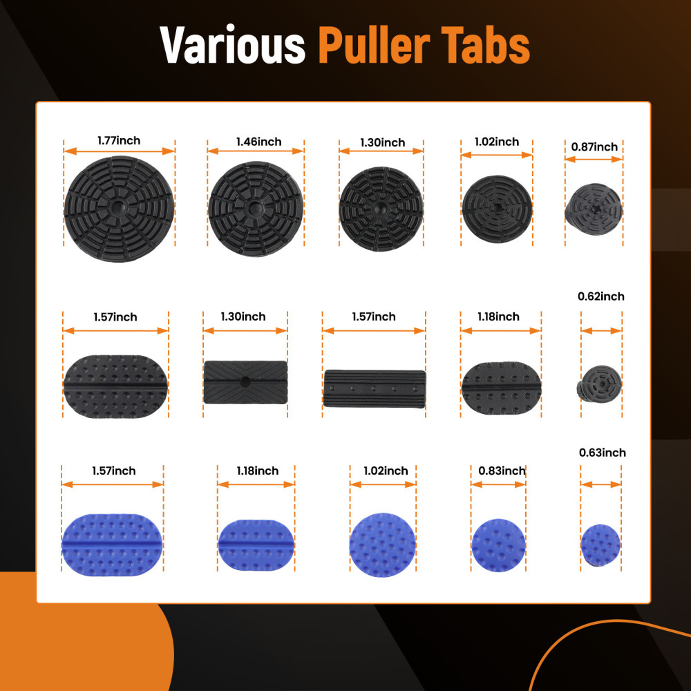 Auto Body Dent Repair Kit Car Dent Puller with Golden Dent Puller for Auto Body