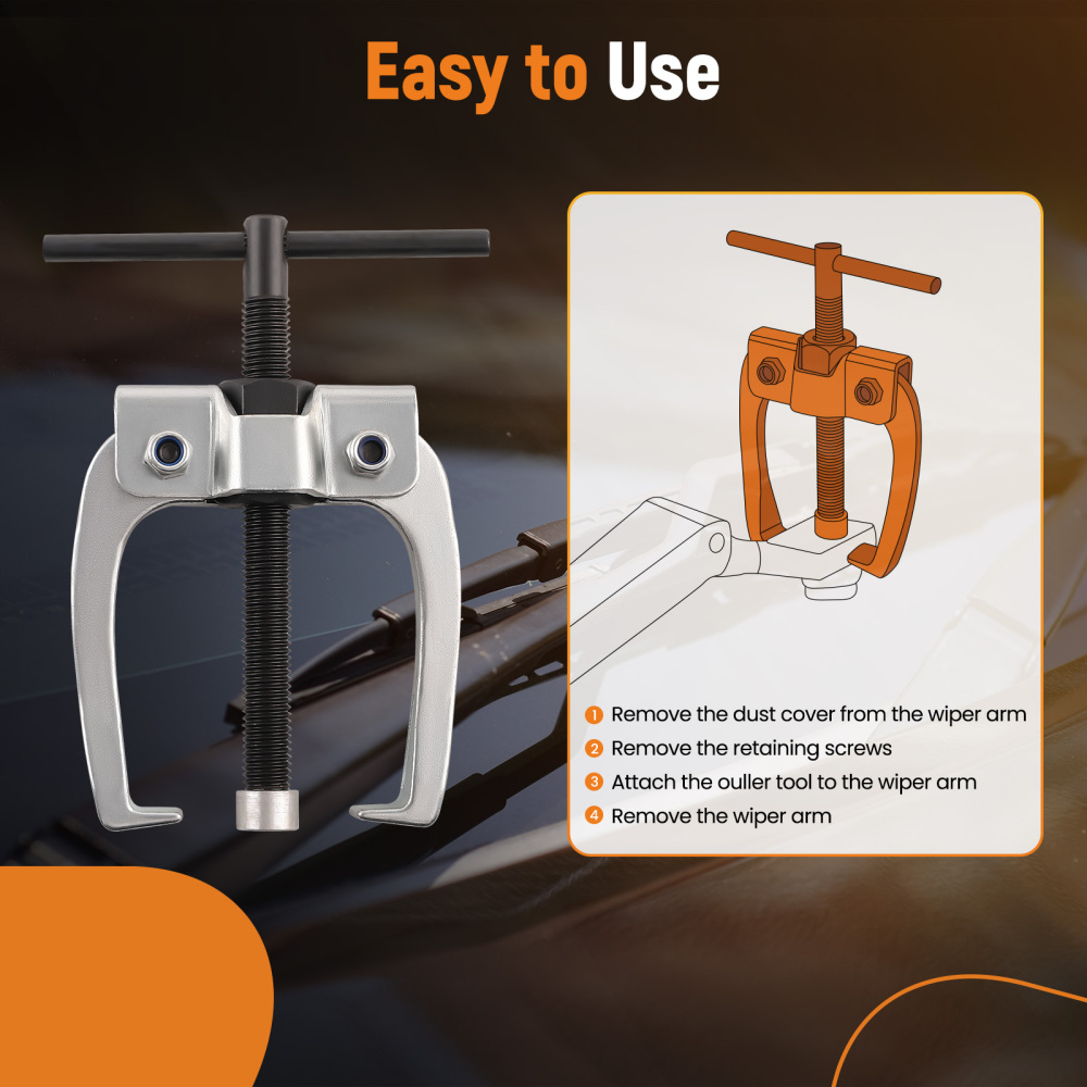 6pc Wiper Arm Puller Removal Universal Set compatible for Audi Porsche BMW Ford VW Honda