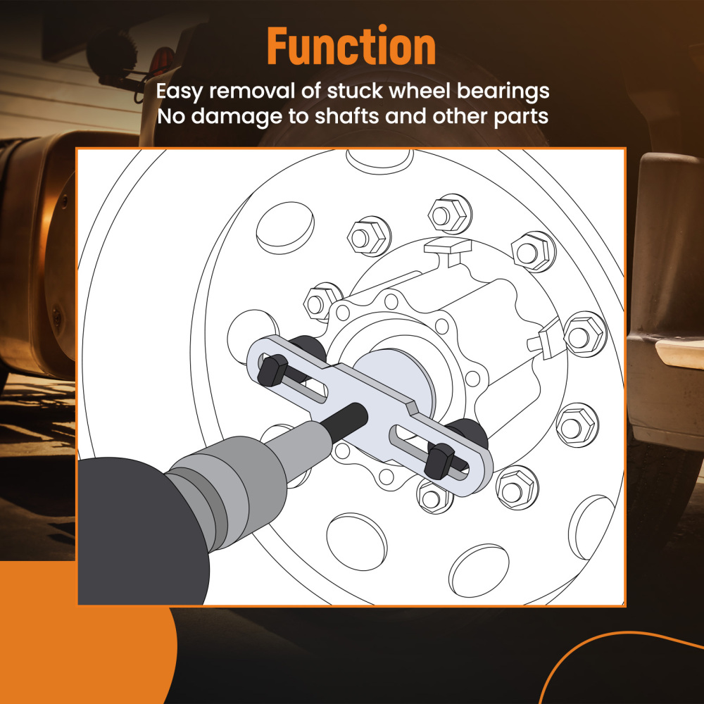 1xHub Bearing Puller Extractor Fit for Class 6-8 Trucks Semi-trailers New