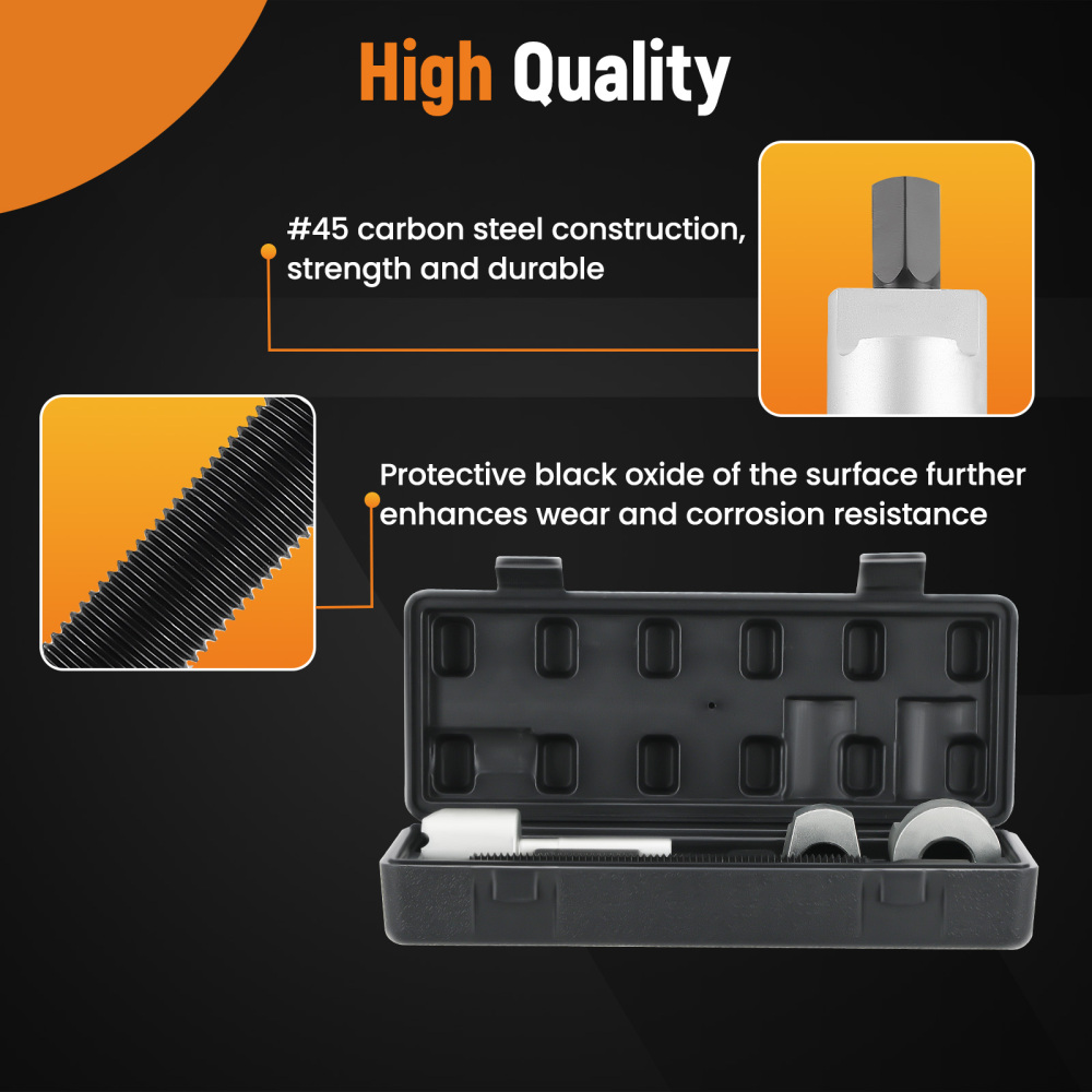 4pcs Dual Wheel Separator One-Piece Pusher Wheel Hub Removal Tool Kit Steel