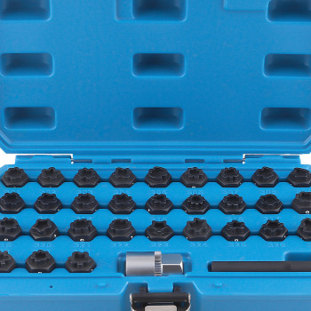 Anti-theft Wheel Lock Lug Nut Key Socket Set Remover Tool Kit compatible for Mercedes-Benz