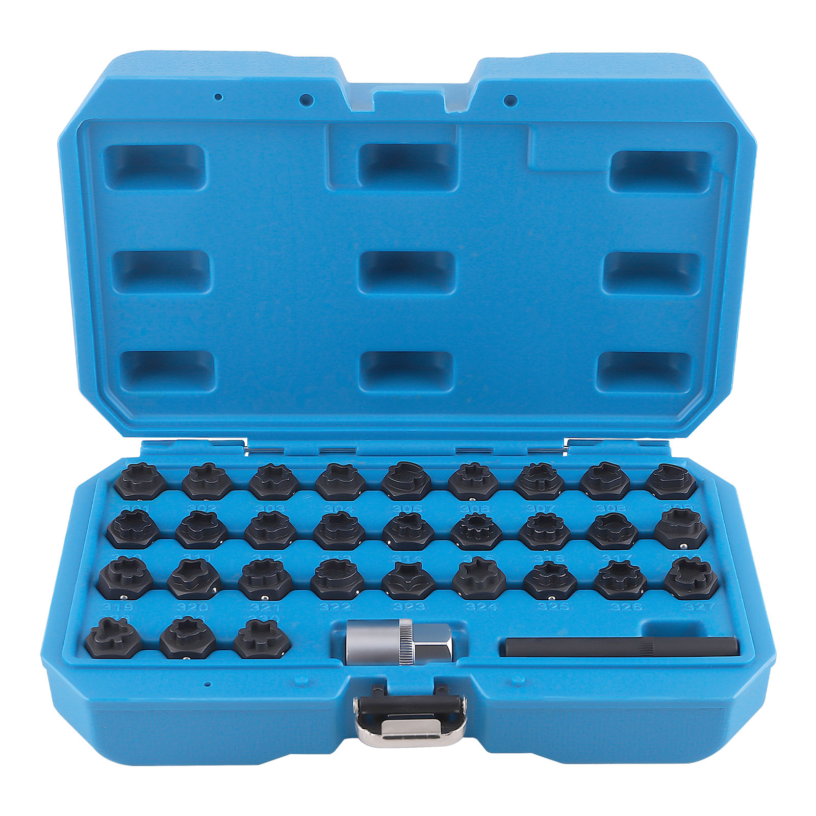 Anti-theft Wheel Lock Lug Nut Key Socket Set Remover Tool Kit compatible for Mercedes-Benz