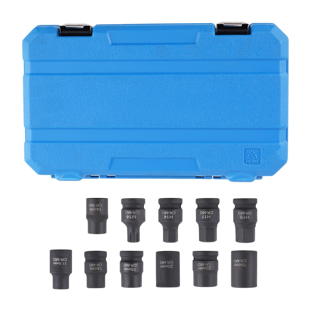 Brake Caliper Socket Kit compatible for Porsche H7 H9 H11 7pt 10pt 11.5mm 15mm 20mm