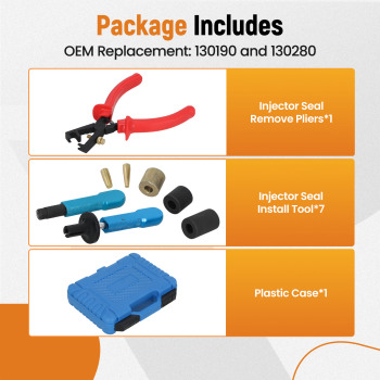 Fuel Injector Seal Install and Removal Tool Kitfor compatible for BMW N13 N14 N18 130280