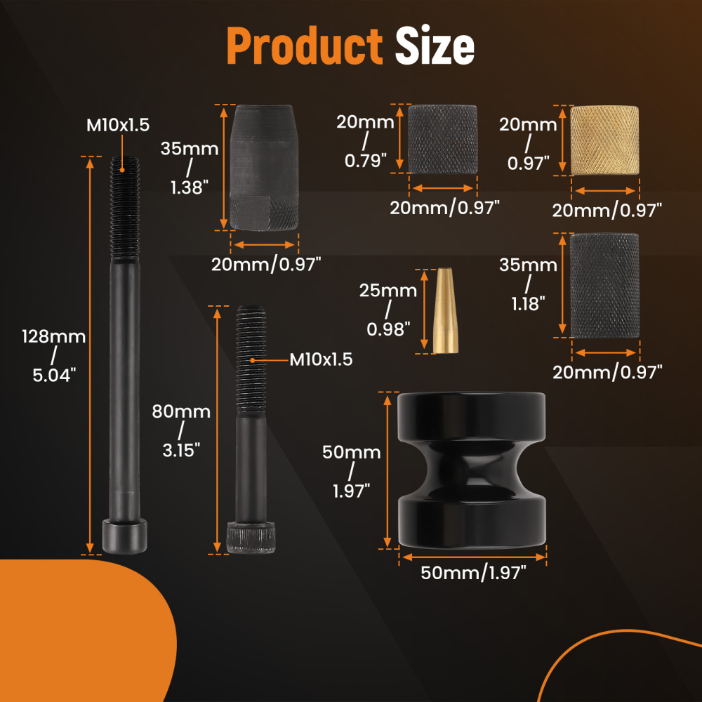 Injector Puller and Seal Installer Tools compatible for BMW N14 N18 N54 N63 diesel engines