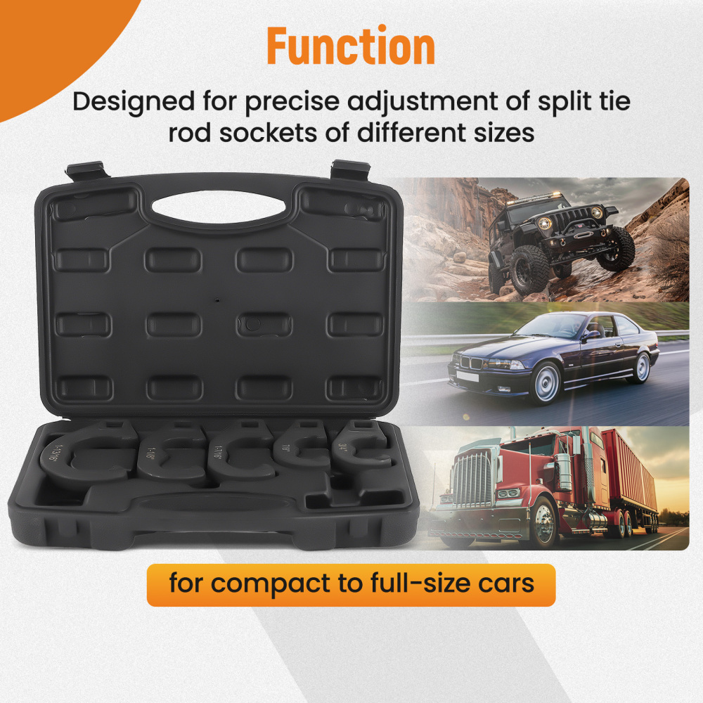 5Pcs Tie Rod and Pitman Arm Adjusting Tool for Light Truck high carbon steel