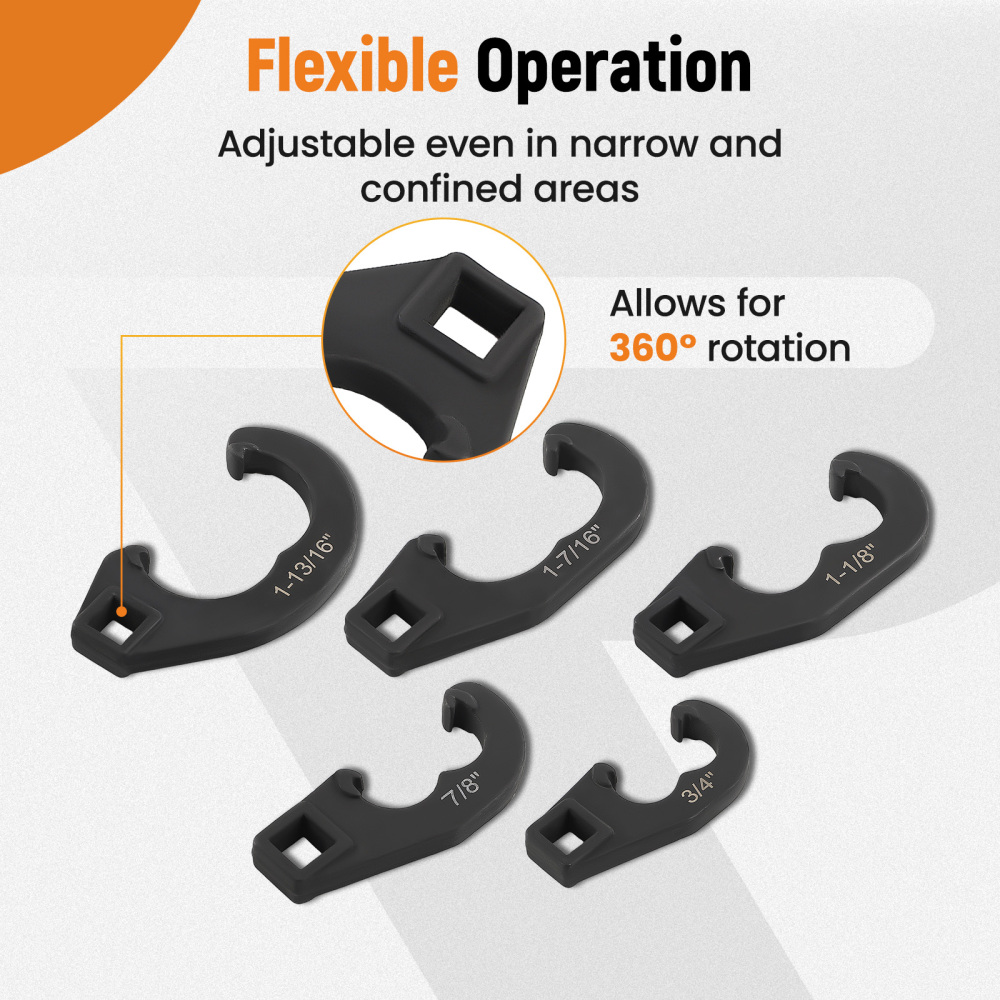 5Pcs Tie Rod and Pitman Arm Adjusting Tool for Light Truck high carbon steel