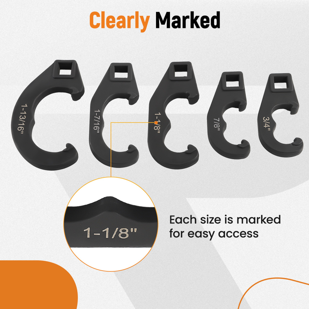 5Pcs Tie Rod and Pitman Arm Adjusting Tool for Light Truck high carbon steel