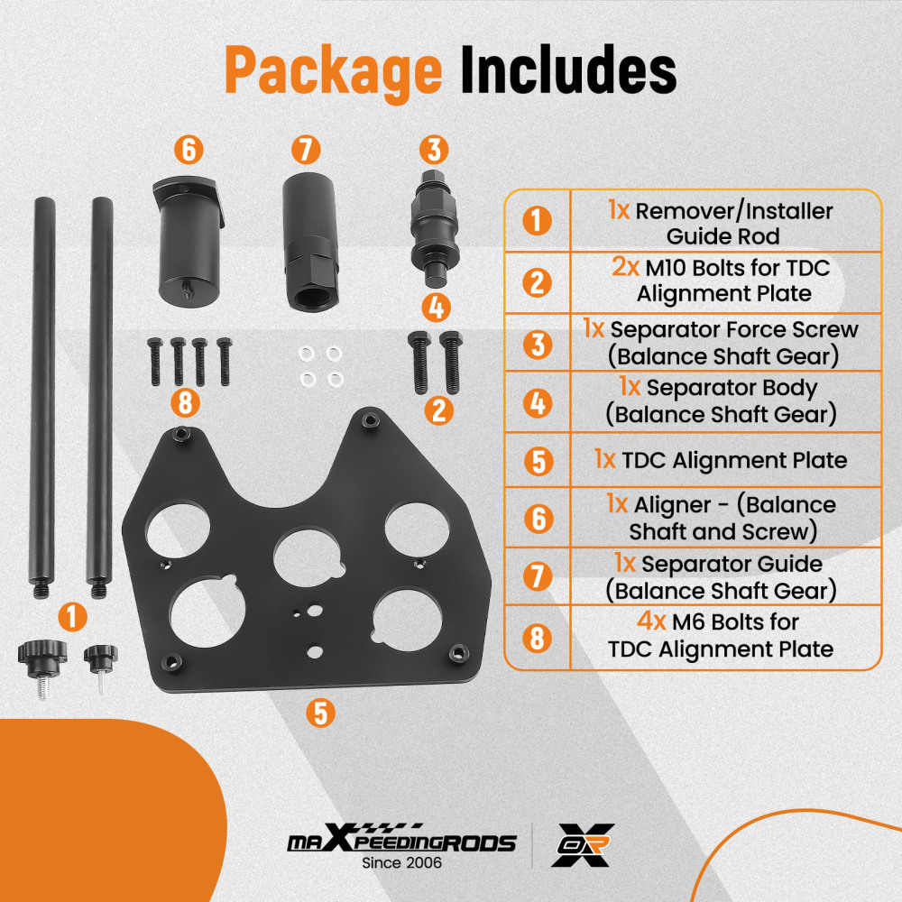 Balance Shaft Tool Kit compatible for Jaguar F-Pace XE XF 2015-2020 JLR-303-1662Engine
