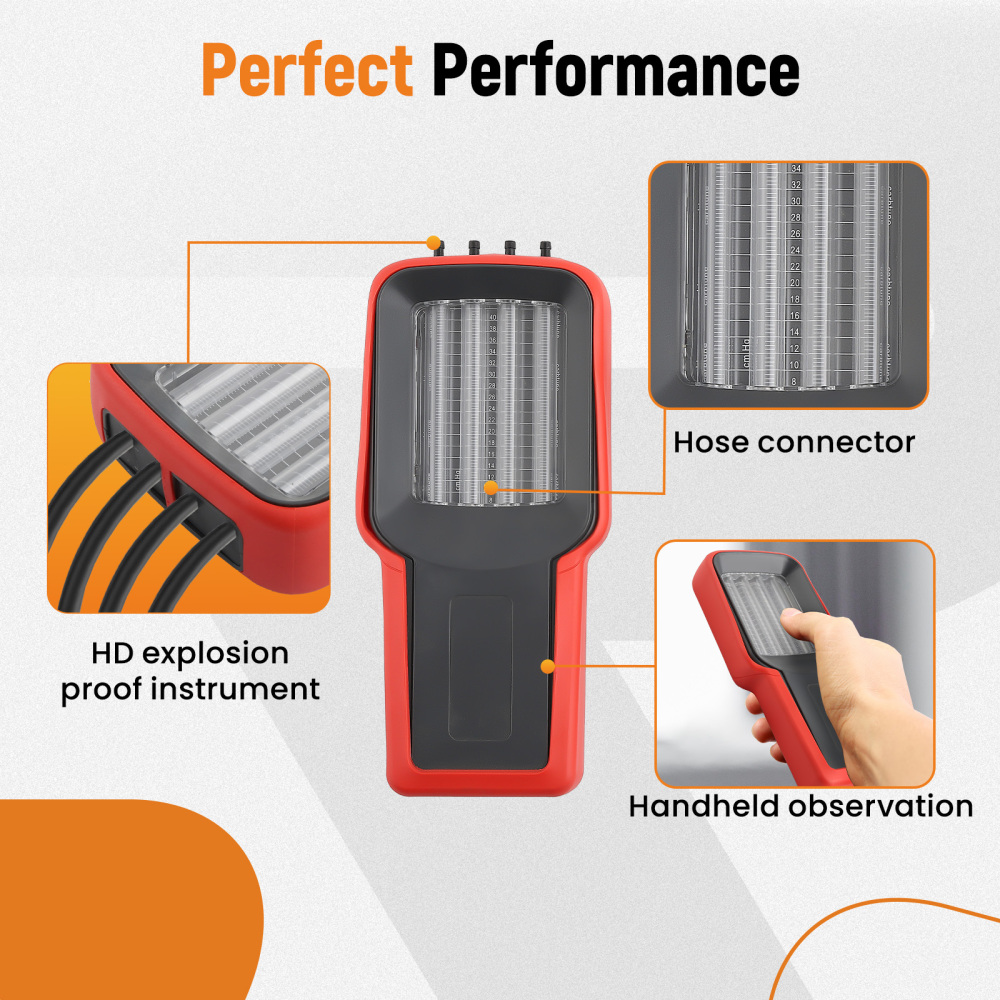 Universal 4-Cylinder Carburetor Synchronizer for Motorcycle Carb Balancer Gauge