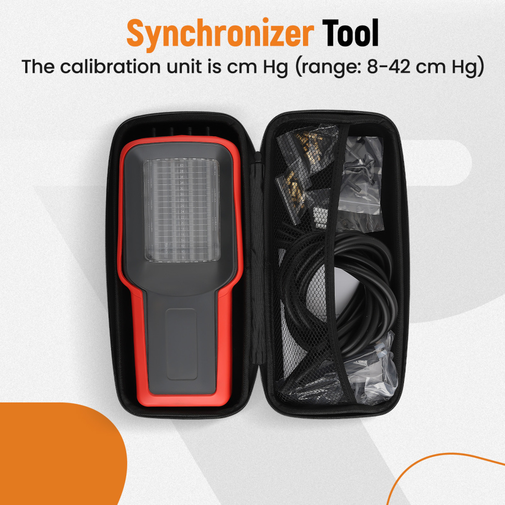 Universal 4-Cylinder Carburetor Synchronizer for Motorcycle Carb Balancer Gauge