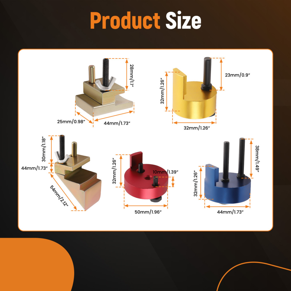 Auxiliary Stretch Belt Removal Installation Tool Set compatible for Mazda Ford BMW