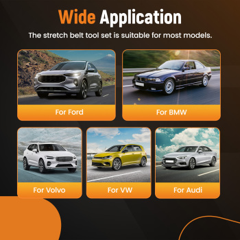 Auxiliary Stretch Belt Removal Installation Tool Set compatible for Mazda Ford BMW