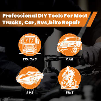 21PCS 3/4 inch 19-50mm Drive Deep Impact Socket Set Garage Repair Ratchets