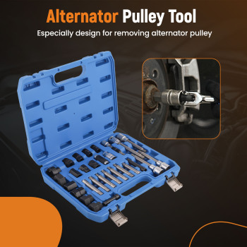 Alternator Pulley Remove Install Tool Kit Freewheel Pulley Remover Universal