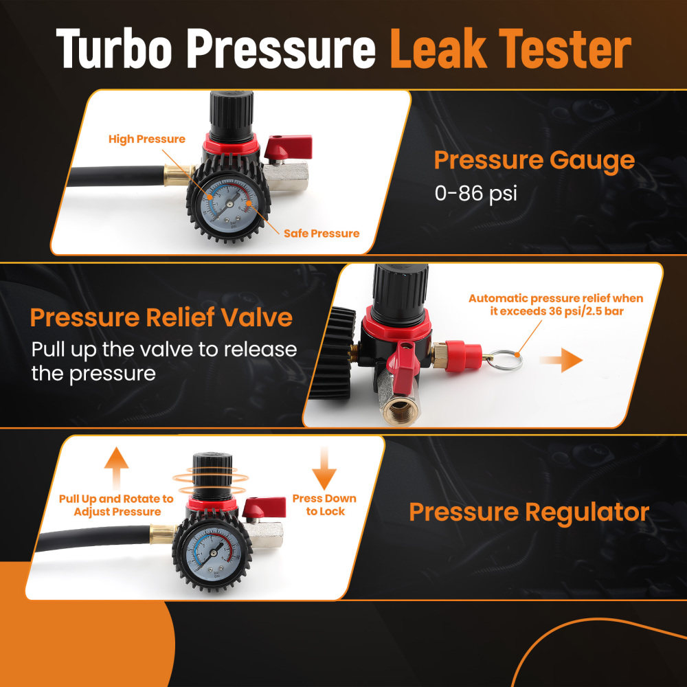 Turbo System Leakage Tester Set Turbo Boost Leak Tester Turbo System Boost Press