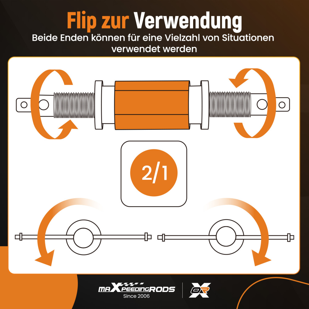Tools Universal, tool set for resetting brake pistons, 8 x 150.2296