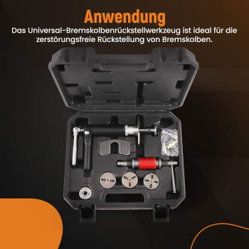 Tools Universal, tool set for resetting brake pistons, 8 x 150.2296