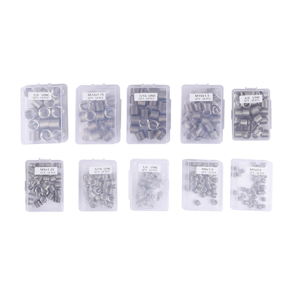 320PCS Thread Repair Kit SAE and Metric Rethreading Tool Kit M5M6M8 M10 M12